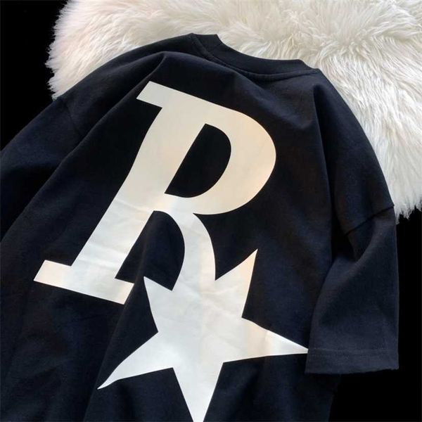 26% off clothing designer quality star tide short men's oversize street letter t-shirt spring/summer couple loose 5/4 sleeve, White;black
26% off clothing designer quality star tide short men's oversize street letter t-shirt spring/summer couple loose 5/4 sleeve, White;black