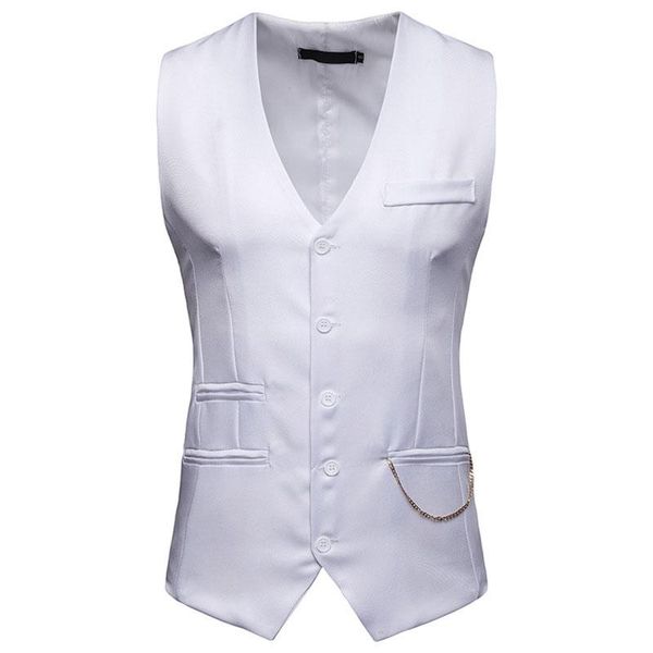 blazers white wedding suit vest men chaleco hombre 2022 brand new slim fit single breasted vest waistcoat men business casual vests male, White;black
blazers white wedding suit vest men chaleco hombre 2022 brand new slim fit single breasted vest waistcoat men business casual vests male, White;black