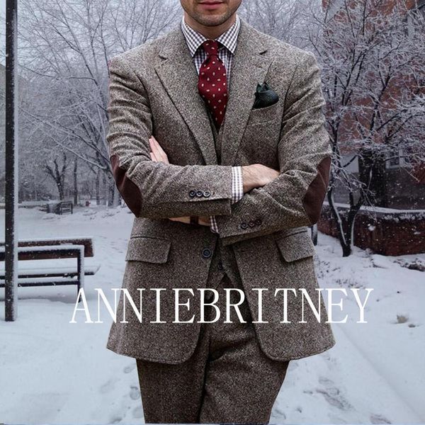 blazers fall winter brown tweed mens suits thick 3 pieces patchwork costume homme wedding slim fit groom tuxedos terno warm suit set, White;black
blazers fall winter brown tweed mens suits thick 3 pieces patchwork costume homme wedding slim fit groom tuxedos terno warm suit set, White;black