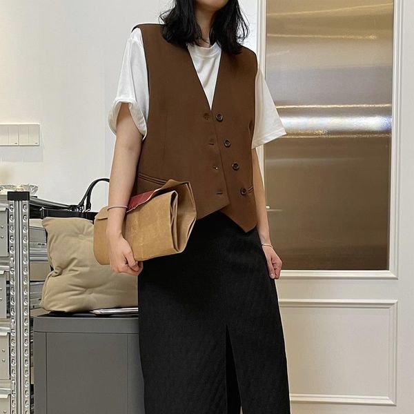 vests spring and autumn women's casual solid color vneck singlebreasted pocket decoration loose waistcoat, Black;white
vests spring and autumn women's casual solid color vneck singlebreasted pocket decoration loose waistcoat, Black;white