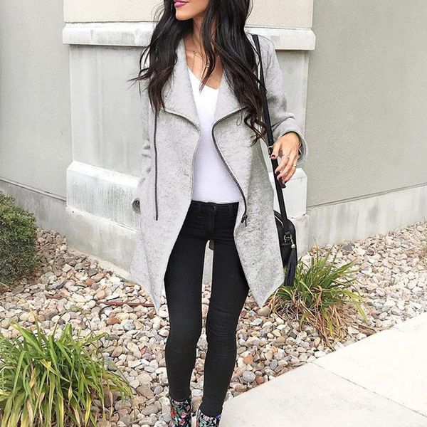 fur coats women zipper up jackets manteau 2021 hiver long casaco feminino fashion winter autumn outwear jacket wool coat, Black
fur coats women zipper up jackets manteau 2021 hiver long casaco feminino fashion winter autumn outwear jacket wool coat, Black