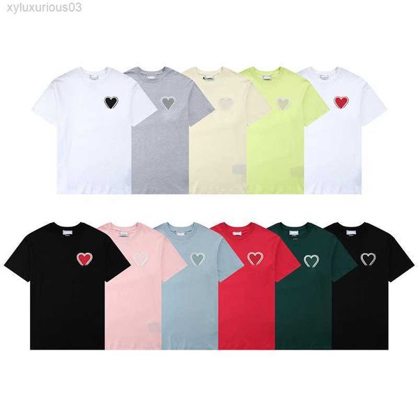 paris fashion mens designer t shirt amis embroidered red heart solid color big love round neck short sleeve t-shirt for men and women with t, White;black
paris fashion mens designer t shirt amis embroidered red heart solid color big love round neck short sleeve t-shirt for men and women with t, White;black