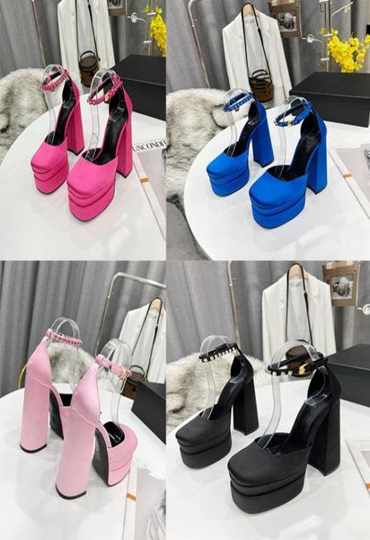 designer sandals aevitas waterproof platforms high heel personalized satin catwalk design platform heel double ankle strap decorat9021851, Black
designer sandals aevitas waterproof platforms high heel personalized satin catwalk design platform heel double ankle strap decorat9021851, Black
