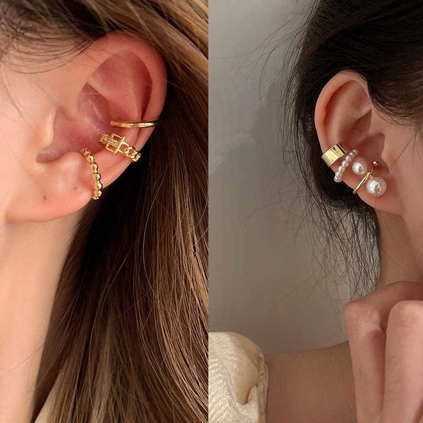 charm 3pcs/set clips earring for women minimalist fashion cartilage hoop earrings sets ear cuff fake piercing clip on earring aa230421, Golden
charm 3pcs/set clips earring for women minimalist fashion cartilage hoop earrings sets ear cuff fake piercing clip on earring aa230421, Golden