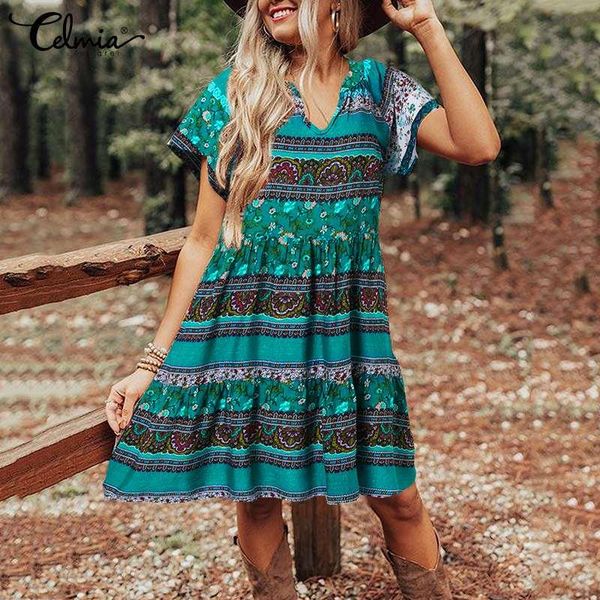 dresses celmia bohemian summer women floral print beach mini dress 2022 vneck party vestidos casual short sleeve beach sundress, Black;gray
dresses celmia bohemian summer women floral print beach mini dress 2022 vneck party vestidos casual short sleeve beach sundress, Black;gray