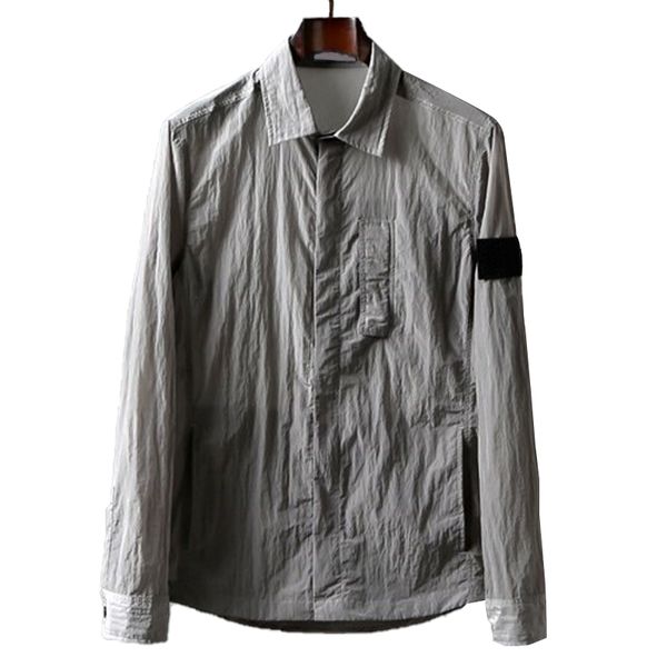 

Topstoney Luxury Brand Men Jacket Classic Metal Nylon Coat Fashion Youth Loose Coat Men Windproof Thin Jacket Casual Fashion Zipper Jackets Outdoor Coats Top, Black