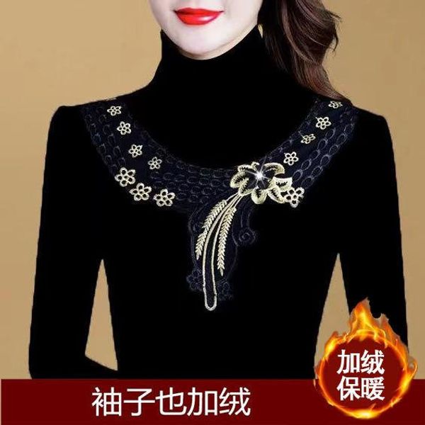 t-shirt woman tshirts autumn winter collar lace elastic midsleeved tshirt women mujer camisetas, White
t-shirt woman tshirts autumn winter collar lace elastic midsleeved tshirt women mujer camisetas, White