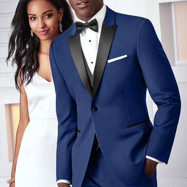 blazers royal blue wedding tuxedos for groom 3 piece slim fit men suit formal male fashion set jacket with pants black vest, White;black
blazers royal blue wedding tuxedos for groom 3 piece slim fit men suit formal male fashion set jacket with pants black vest, White;black