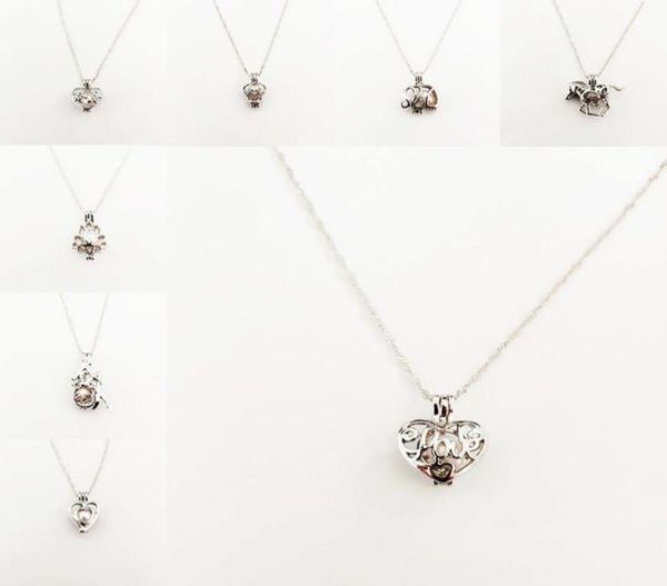 love wish pearl necklace cages locket hollow out oyster pearl heart pendant necklaces wolf dog bear elephant charm diy jewelry5681874, Silver
love wish pearl necklace cages locket hollow out oyster pearl heart pendant necklaces wolf dog bear elephant charm diy jewelry5681874, Silver