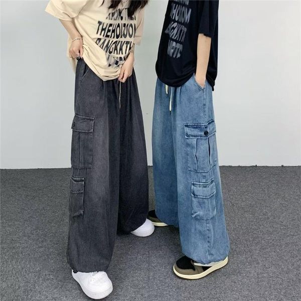 pants american pocket wash jeans men and women hip hop street cargo casual pants couple fashion loose straight trousers streetwear, Black
pants american pocket wash jeans men and women hip hop street cargo casual pants couple fashion loose straight trousers streetwear, Black