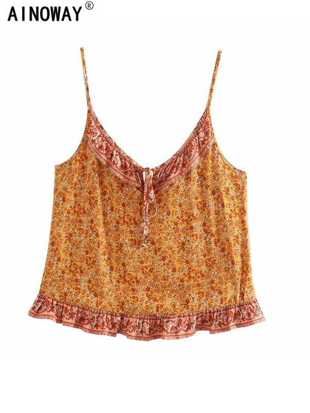 t-shirt boho women floral print sleeveless crop bohemian beach vest short rayon cotton camis ruffles gothic for beachwear, White
t-shirt boho women floral print sleeveless crop bohemian beach vest short rayon cotton camis ruffles gothic for beachwear, White