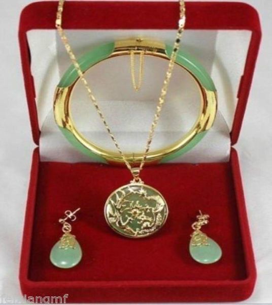 charming green jade dragon phoenix pendants necklace earring bracelet set6743776, Black
charming green jade dragon phoenix pendants necklace earring bracelet set6743776, Black