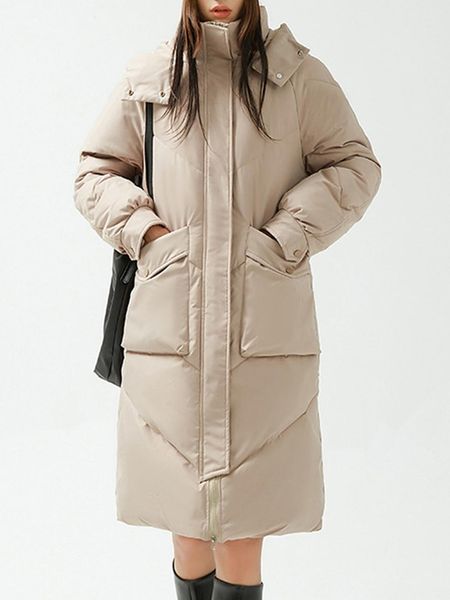 parkas fashion winter women long coat 2022 hooded solid color stand collar pocket parkas simple warm down cotton jacket female, Black
parkas fashion winter women long coat 2022 hooded solid color stand collar pocket parkas simple warm down cotton jacket female, Black