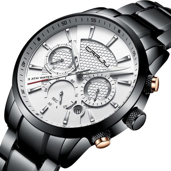 men stainless steel wristwatch crrju man luxury brand unique quartz chronograph army waterproof clock casual fashion watches3116, Slivery;brown
men stainless steel wristwatch crrju man luxury brand unique quartz chronograph army waterproof clock casual fashion watches3116, Slivery;brown