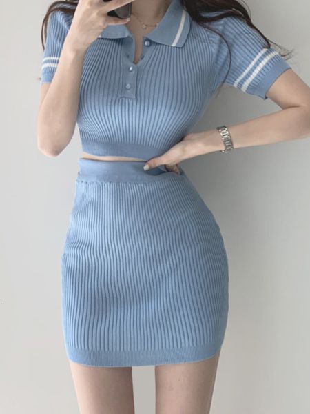 two piece dress korean knitted 2 piece set women crop short sleeve pullover bodycon mini skirt suits fashion casual two piece outfits 230422, White
two piece dress korean knitted 2 piece set women crop short sleeve pullover bodycon mini skirt suits fashion casual two piece outfits 230422, White