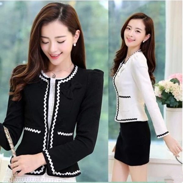 pants spring thin women's jacket short female blazer slim fit famale jaket plus size blazer woman commuting women blazers and jackets, White
pants spring thin women's jacket short female blazer slim fit famale jaket plus size blazer woman commuting women blazers and jackets, White