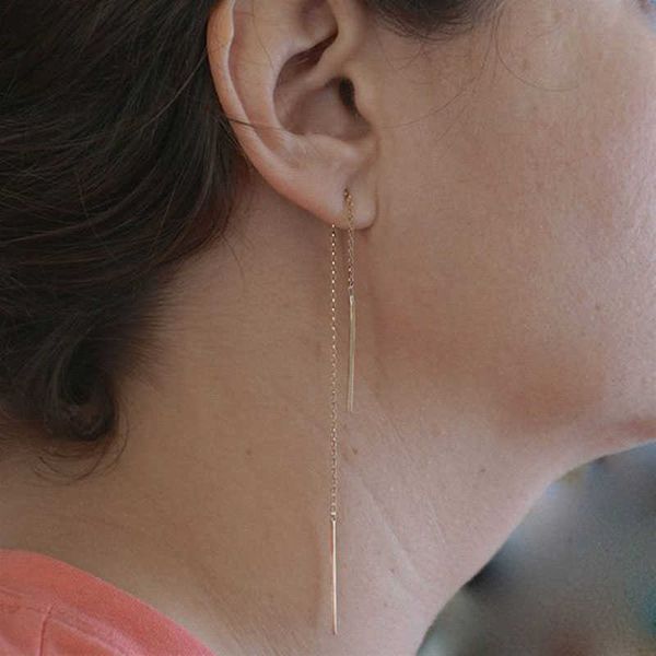 charm vintage gold color bar long thread tassel drop earrings for women glossy geometric korean earring fashion jewelry 2023 new gifts aa230, Golden
charm vintage gold color bar long thread tassel drop earrings for women glossy geometric korean earring fashion jewelry 2023 new gifts aa230, Golden