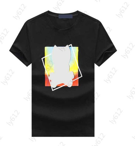 black designer mens spring summer loose fashion pure cotton solid round neck short sleeve classic colorful cartoon pattern printing design, White;black
black designer mens spring summer loose fashion pure cotton solid round neck short sleeve classic colorful cartoon pattern printing design, White;black