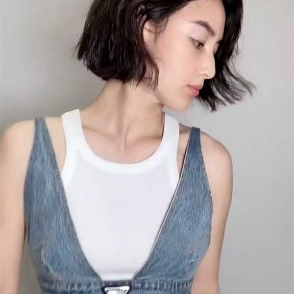 30% off spring/summer new family inverted triangle denim tank ins super many internet celebrities up, White
30% off spring/summer new family inverted triangle denim tank ins super many internet celebrities up, White