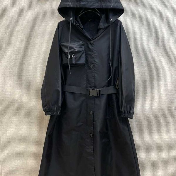 26% off clothing designer quality spring home popularity nylon series solid pocket hooded long trench coat women's fashion, Black
26% off clothing designer quality spring home popularity nylon series solid pocket hooded long trench coat women's fashion, Black