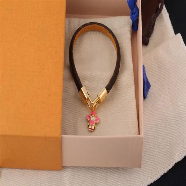 fashion bracelet classic flat brown brand designer bangle leather for women men metal charm bracelets with box dustbag315u, Golden;silver
fashion bracelet classic flat brown brand designer bangle leather for women men metal charm bracelets with box dustbag315u, Golden;silver