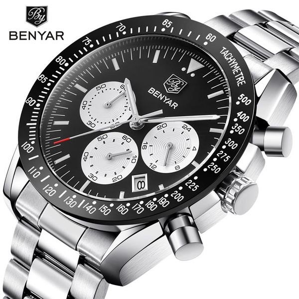 benyar brand men sport chronograph watches all pointers work waterproof fashion steel stainless quartz watch drop black278c, Slivery;brown
benyar brand men sport chronograph watches all pointers work waterproof fashion steel stainless quartz watch drop black278c, Slivery;brown