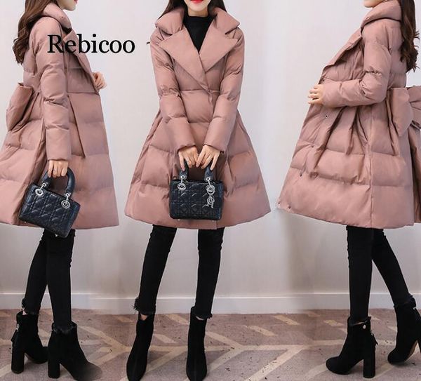 leather winter women sweet jackets aline down cotton jacket with big bow female cottonpadded slim winter coats, Black
leather winter women sweet jackets aline down cotton jacket with big bow female cottonpadded slim winter coats, Black