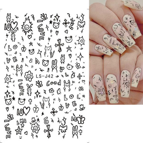 stickers decals 1pcs animals love design 3d nail sticker beauty girl theme self adhesive sliders diy nail art decoration manicures gllsj j23, Black
stickers decals 1pcs animals love design 3d nail sticker beauty girl theme self adhesive sliders diy nail art decoration manicures gllsj j23, Black