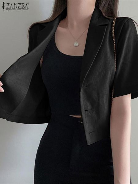 pants 2022 summer lapel cotton elegant thin blazer for women zanzea retro short sleeve outwear casual solid short suits oversized, White
pants 2022 summer lapel cotton elegant thin blazer for women zanzea retro short sleeve outwear casual solid short suits oversized, White