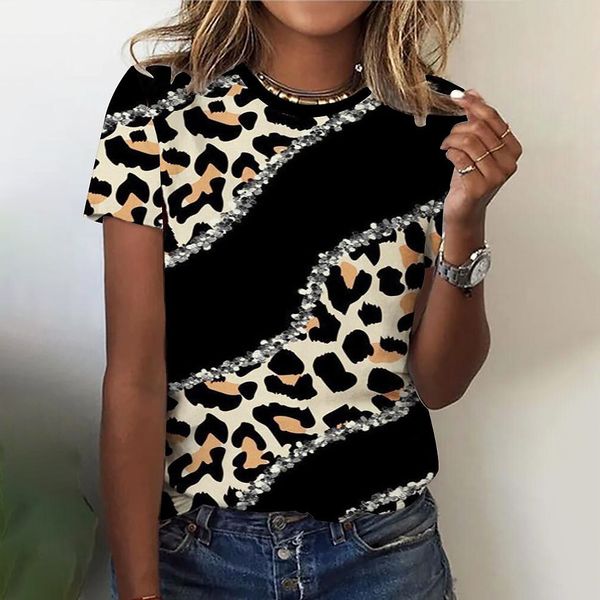 women's t-shirt women's t-shirt o neck leopard print short sleeve female clothing streetwear hip-hop vintage pullover t shirt girl, White
women's t-shirt women's t-shirt o neck leopard print short sleeve female clothing streetwear hip-hop vintage pullover t shirt girl, White