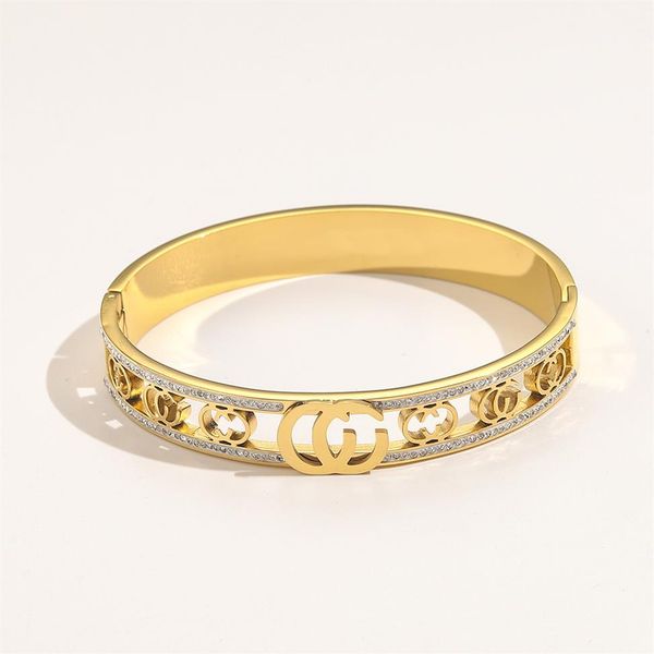 whole classic bracelets women bangle luxury designer bracelet crystal 18k gold plated stainless steel wedding lovers gift jewe250u, Black
whole classic bracelets women bangle luxury designer bracelet crystal 18k gold plated stainless steel wedding lovers gift jewe250u, Black