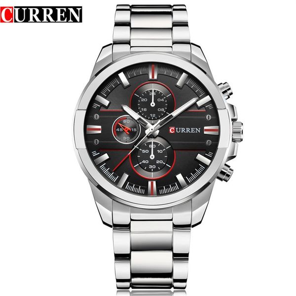 new curren fashion luxury men watches relogio masculino full steel clock army military quartz-watch wristwatch reloj hombre299m, Slivery;brown
new curren fashion luxury men watches relogio masculino full steel clock army military quartz-watch wristwatch reloj hombre299m, Slivery;brown