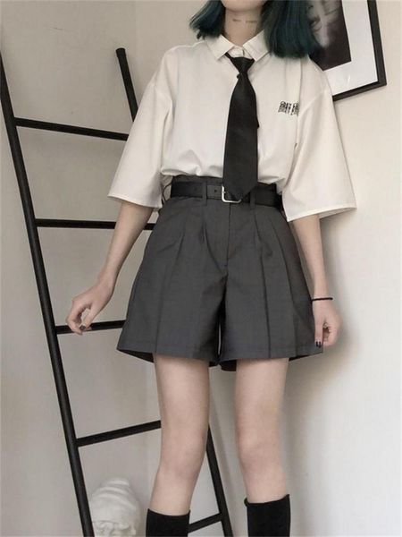 dress nicemix clothes halfsleeved shirt and pant clothes 2 piece set women tracksuit preppy loose summer two pieces set, White
dress nicemix clothes halfsleeved shirt and pant clothes 2 piece set women tracksuit preppy loose summer two pieces set, White