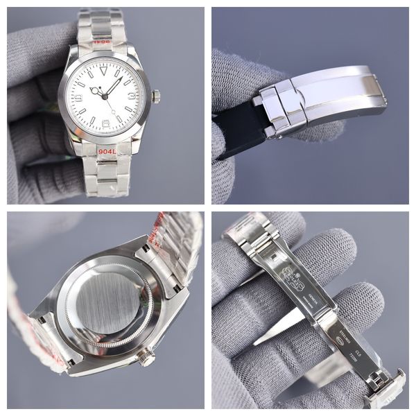 Designer men's mechanical automatic watch 40MM stainless steel white dial watch sapphire waterproof folding strap montre de luxe dhgate
Designer men's mechanical automatic watch 40MM stainless steel white dial watch sapphire waterproof folding strap montre de luxe dhgate