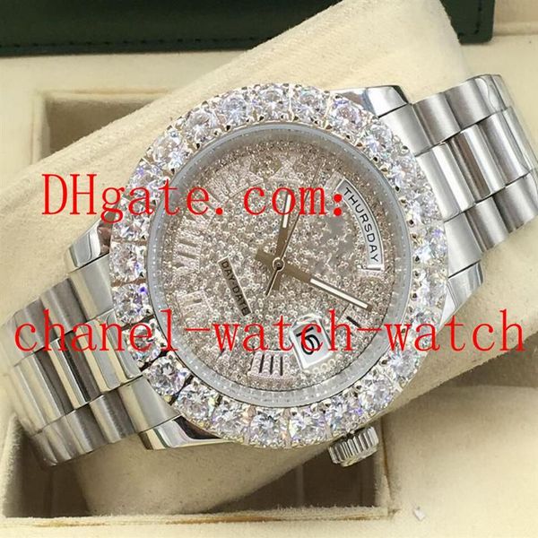 new 43mm day-date president 18k white gold diamond bezel diamond lugs roman dial automatic mechanical movement mens watch312z, Slivery;brown
new 43mm day-date president 18k white gold diamond bezel diamond lugs roman dial automatic mechanical movement mens watch312z, Slivery;brown