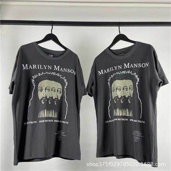 34% off vintage manson jerry bibergao street trendy washed old cotton wide short sleeve t-shirt, White;black
34% off vintage manson jerry bibergao street trendy washed old cotton wide short sleeve t-shirt, White;black