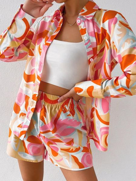 women's tracksuits print twopiece set 2023 summer shorts suit and shirt casual button up blouse's tracksuit streetwear 230421, Gray
women's tracksuits print twopiece set 2023 summer shorts suit and shirt casual button up blouse's tracksuit streetwear 230421, Gray