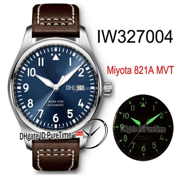 new mark xviii petit prince miyota 821a automatic mens watch iw327004 steel case blue dial white number markers brown leathe puret216s, Slivery;brown
new mark xviii petit prince miyota 821a automatic mens watch iw327004 steel case blue dial white number markers brown leathe puret216s, Slivery;brown