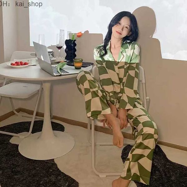 women's sleep & lounge 2023 spring autumn ice silk pajamas summer can wear couples satin homewear set1
women's sleep & lounge 2023 spring autumn ice silk pajamas summer can wear couples satin homewear set1