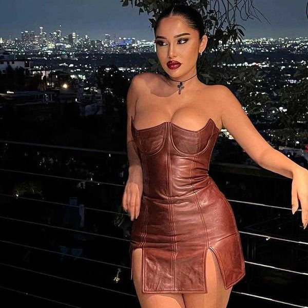 style dresses womens clothing pu leather personality off neck low cut tight, Black;gray
style dresses womens clothing pu leather personality off neck low cut tight, Black;gray
