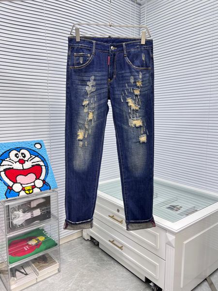 fashion style brand mens jeans hole design pencil pants comfortable breathable stretch material luxury designer jeans, Blue
fashion style brand mens jeans hole design pencil pants comfortable breathable stretch material luxury designer jeans, Blue