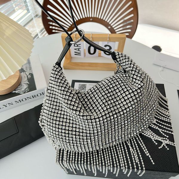 womens alexander blingbling rhinestone shoulder bags with tassel evening party clutch glitter handbags large capacity leather strap underarm
womens alexander blingbling rhinestone shoulder bags with tassel evening party clutch glitter handbags large capacity leather strap underarm