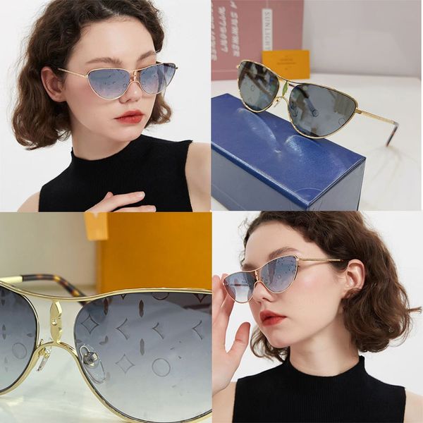 Star Cat Eye Sunglasses metal mirror legs with engraved letters and floral signatures nose bridge decorated with pointed flowers and lenses with patterned prints
Star Cat Eye Sunglasses metal mirror legs with engraved letters and floral signatures nose bridge decorated with pointed flowers and lenses with patterned prints