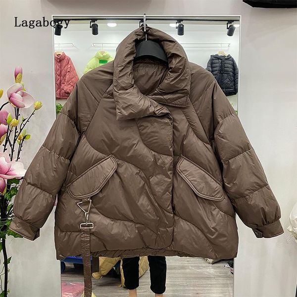 parkas lagabogy 2022 new winter women short 90% white duck down jacket ultra light warm parkas female zipper loose puffer coat outwear, Black
parkas lagabogy 2022 new winter women short 90% white duck down jacket ultra light warm parkas female zipper loose puffer coat outwear, Black