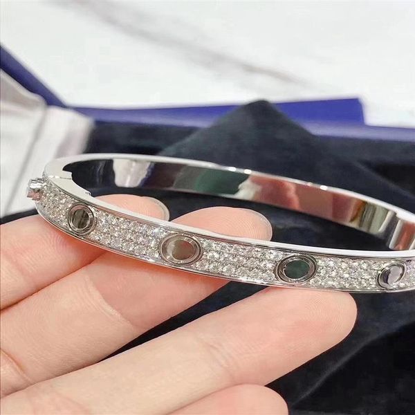 aurous gold bangle designer size 16-18 wide cnc diamond bracelet 3 colors optional with box 2022266g, Black
aurous gold bangle designer size 16-18 wide cnc diamond bracelet 3 colors optional with box 2022266g, Black