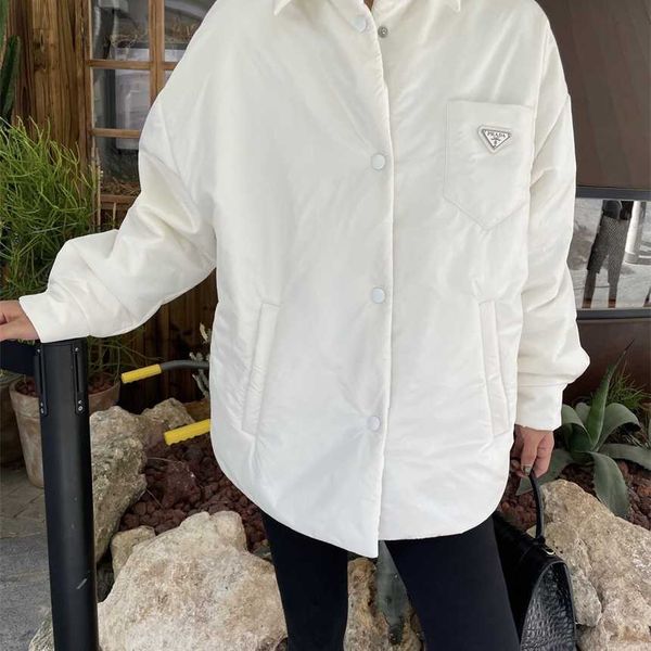 30% off family autumn/winter new classic triangle label shirt nylon clip full warm cotton coat, Black
30% off family autumn/winter new classic triangle label shirt nylon clip full warm cotton coat, Black