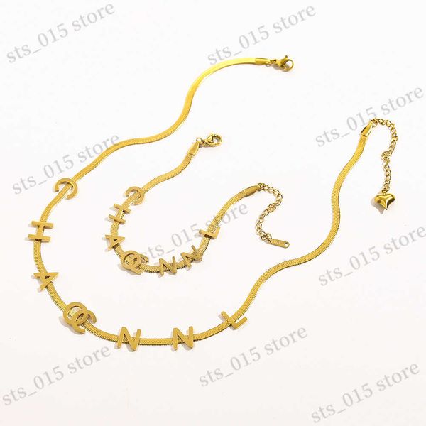 bracelet necklace stainless steel small fragrant breeze flat snake chain letter bracelet necklace set minimalist titanium steel jewelry t230, Silver
bracelet necklace stainless steel small fragrant breeze flat snake chain letter bracelet necklace set minimalist titanium steel jewelry t230, Silver