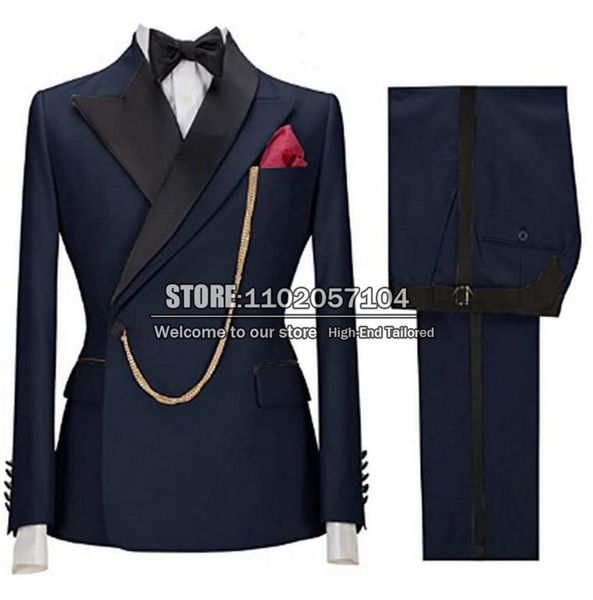 blazers navy blue formal men suits groom wear blazers set 2 pieces wedding tuxedo black lapel coat pant design latest business clothing, White;black
blazers navy blue formal men suits groom wear blazers set 2 pieces wedding tuxedo black lapel coat pant design latest business clothing, White;black