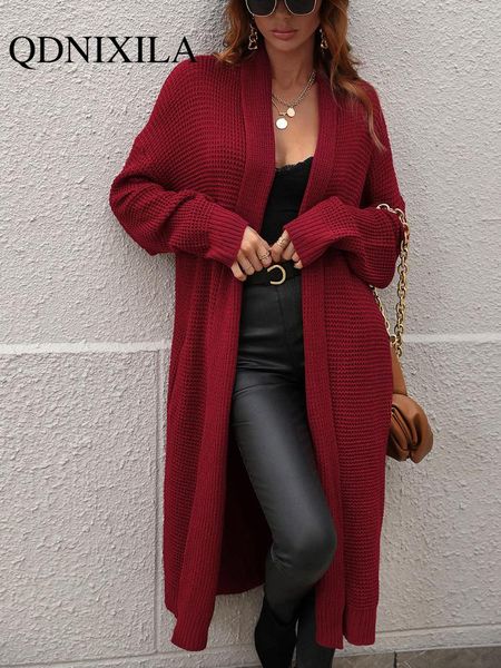 sweaters new women's long cardigan without buttons long sleeve autumn vintage oversize knitted jacket loose beige cardigan female 2022, White;black
sweaters new women's long cardigan without buttons long sleeve autumn vintage oversize knitted jacket loose beige cardigan female 2022, White;black