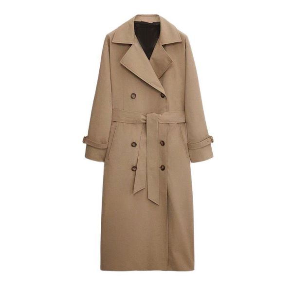 fur women 2022 autumn new women's clothing retro casual loose doublebreasted fashion overknee trench coat chic overcoat, Black
fur women 2022 autumn new women's clothing retro casual loose doublebreasted fashion overknee trench coat chic overcoat, Black
